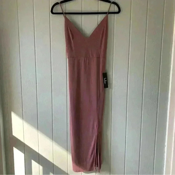 Lulu's Reinette Mauve Midi Dress Size Small - Picture 4 of 11